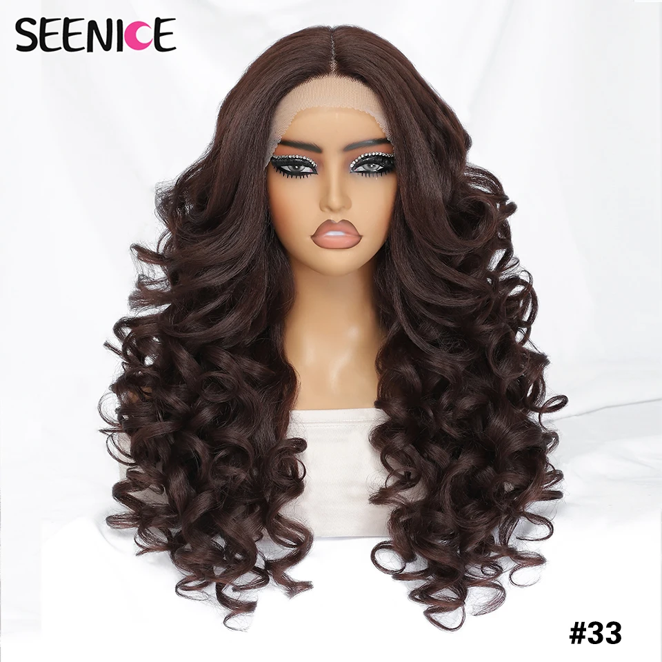 24Inch Latisha Synthetic Lace Front Wigs For Women Curly Afro Lace Wigs Black Blonde Orange 13X4.5X1 Cosplay Hair Daily Use