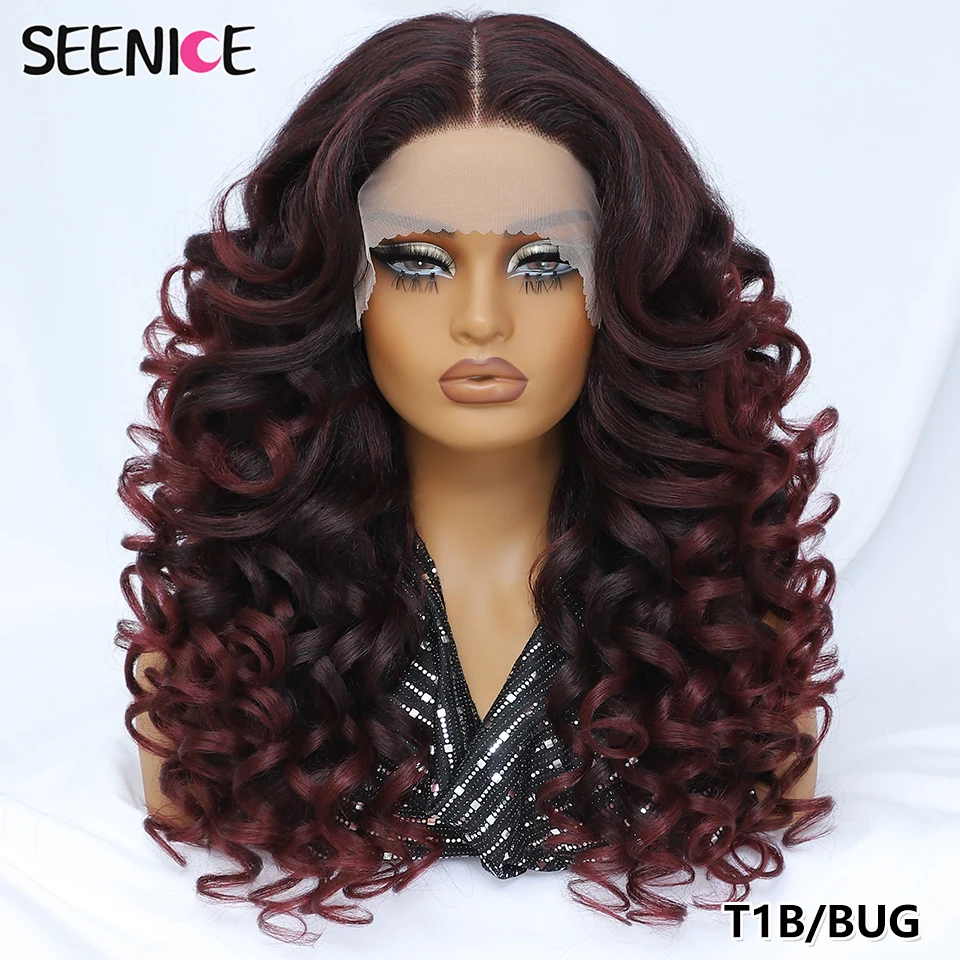 24Inch Latisha Synthetic Lace Front Wigs For Women Curly Afro Lace Wigs Black Blonde Orange 13X4.5X1 Cosplay Hair Daily Use