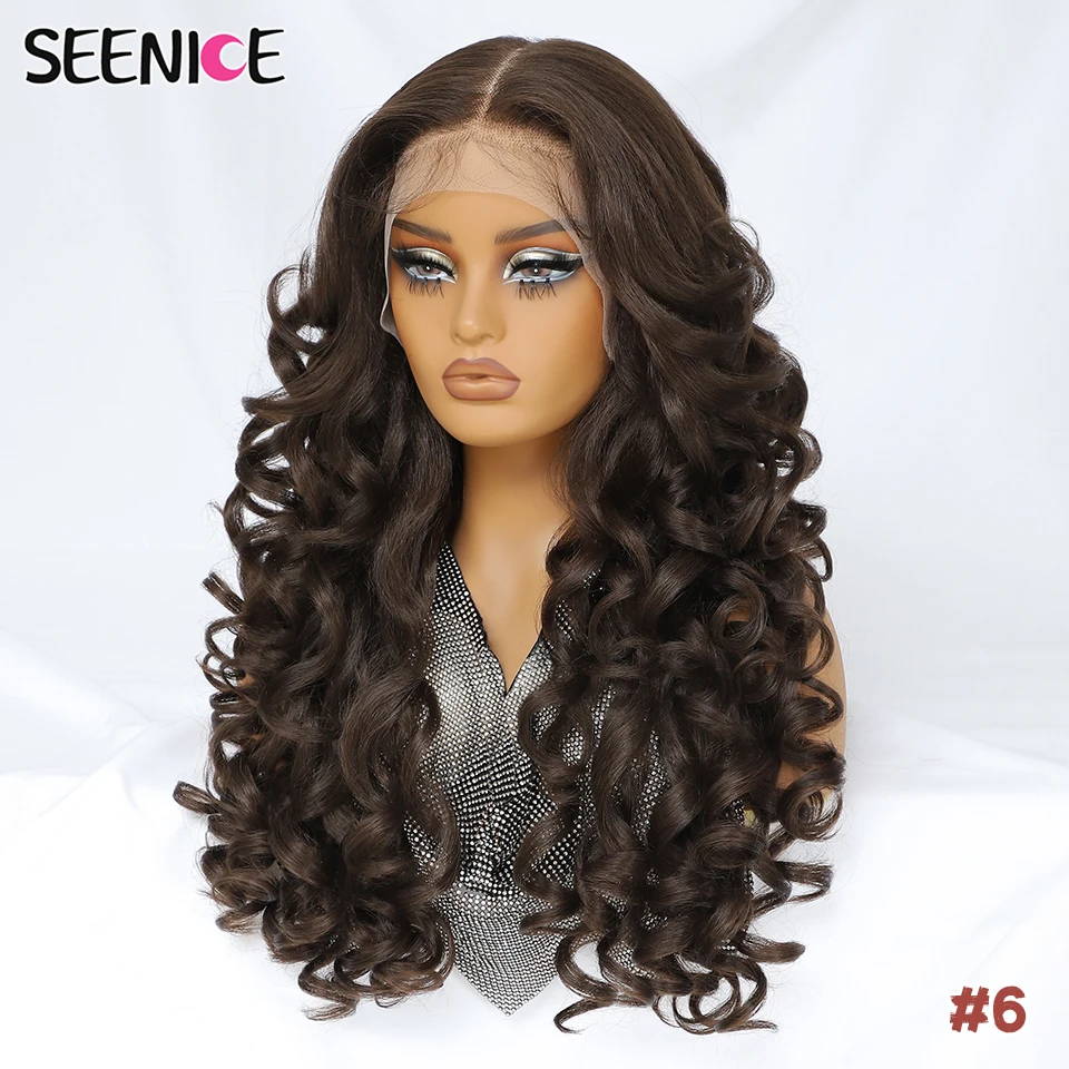 24Inch Latisha Synthetic Lace Front Wigs For Women Curly Afro Lace Wigs Black Blonde Orange 13X4.5X1 Cosplay Hair Daily Use