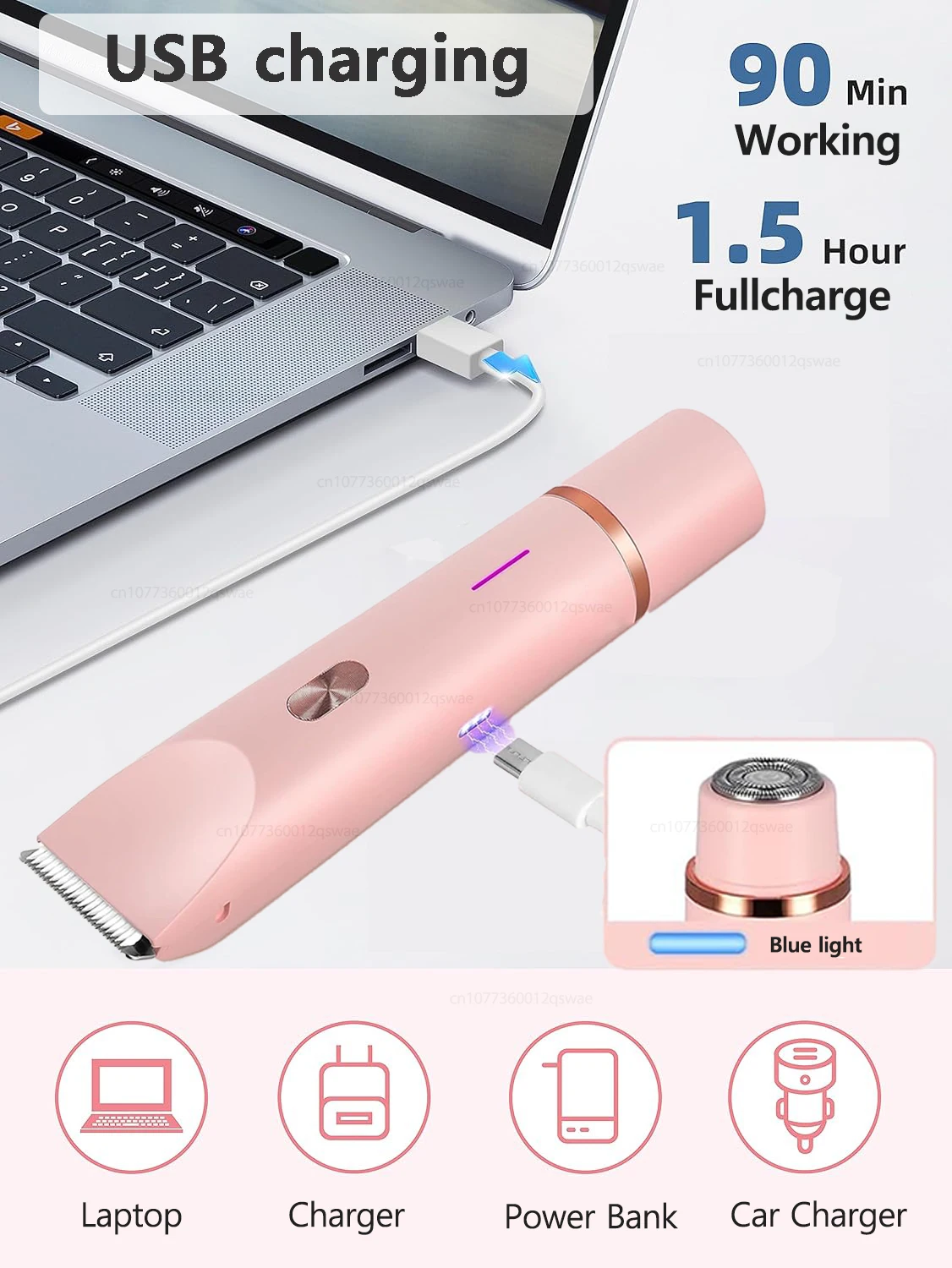 Electric Shaver for Woman Double Head Dual Purpose Female Razor Body Epilator Leg Underarm Bikini Electric Hair Remover Trimmer Electric Shaver for Woman Double Head Dual Purpose Female Razor Body Epilator Leg Underarm Bikini Electric Hair Remover Trimmer