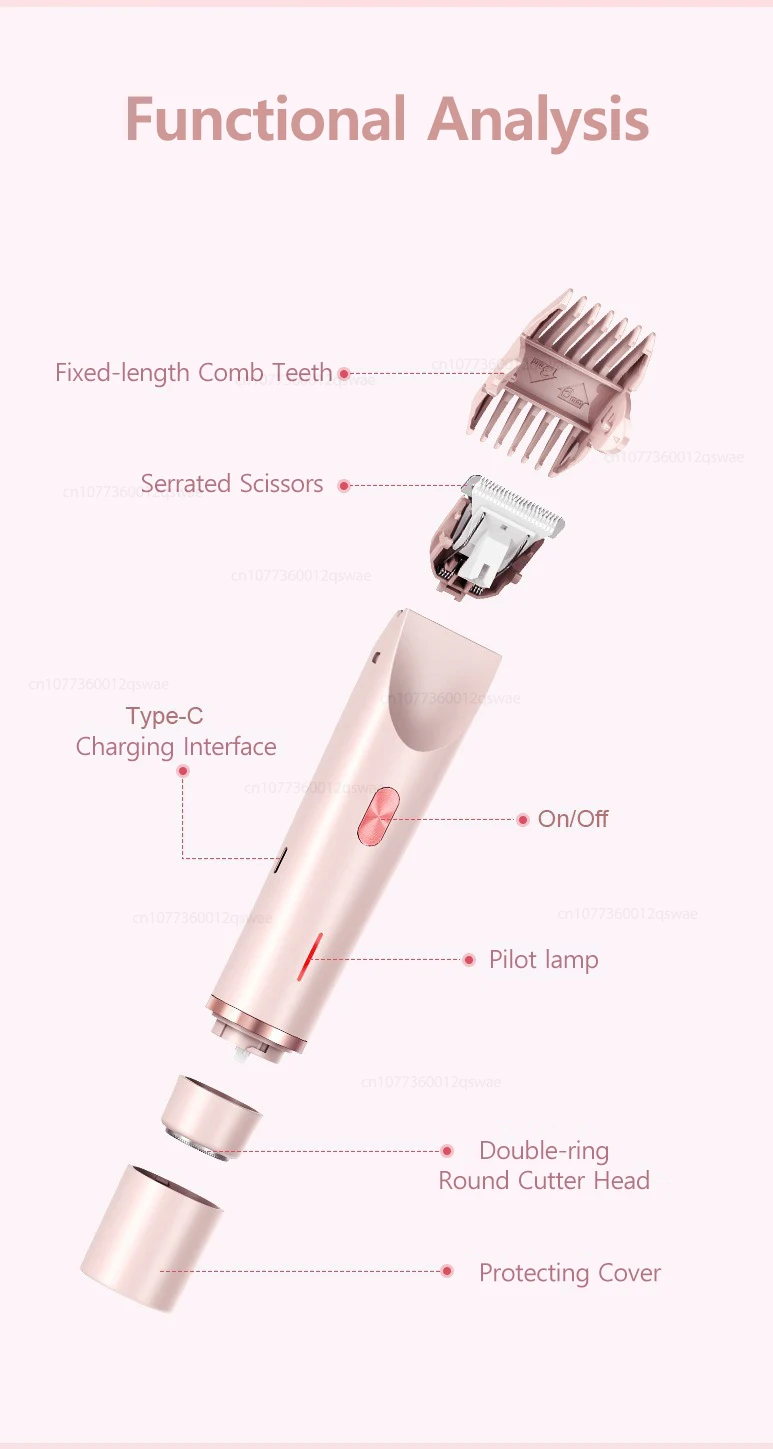 Electric Shaver for Woman Double Head Dual Purpose Female Razor Body Epilator Leg Underarm Bikini Electric Hair Remover Trimmer Electric Shaver for Woman Double Head Dual Purpose Female Razor Body Epilator Leg Underarm Bikini Electric Hair Remover Trimmer