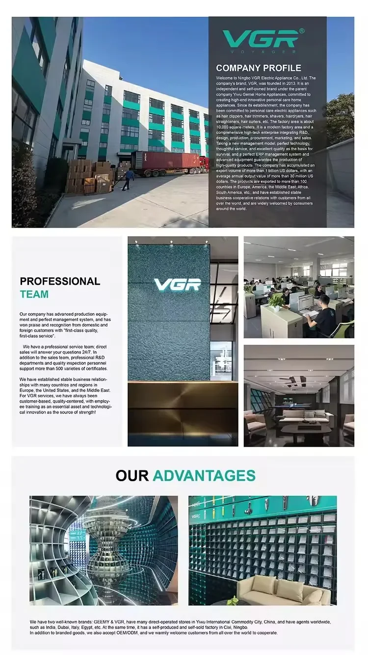 VGR Hair Remover Professional Epilator Electric Leg Body Rechargeable Underarms Portable Two Speeds Epilator for Women V-705