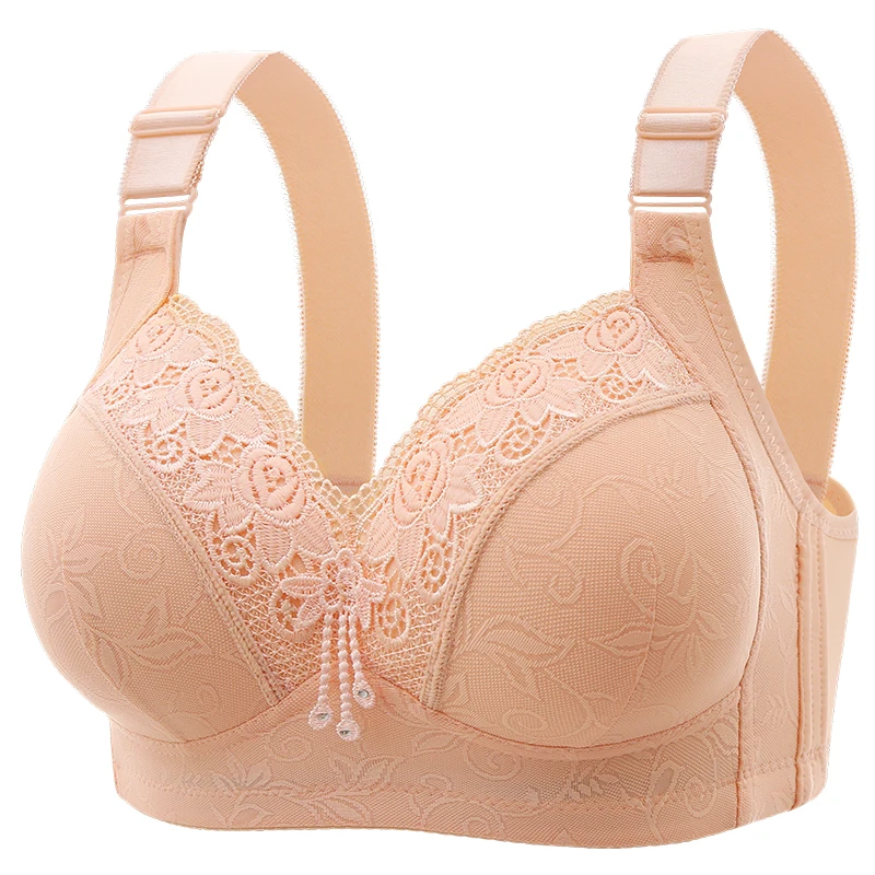 Womens Lace Bras Ultra-Thin Perspective Bralette Deep V Bra Sexy Lingerie Tops Plus Size Cup Mom’s underwear active bra