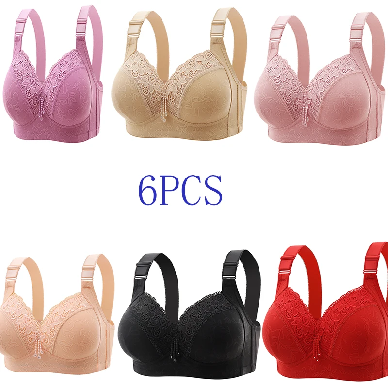 Womens Lace Bras Ultra-Thin Perspective Bralette Deep V Bra Sexy Lingerie Tops Plus Size  Cup Mom’s underwear active bra