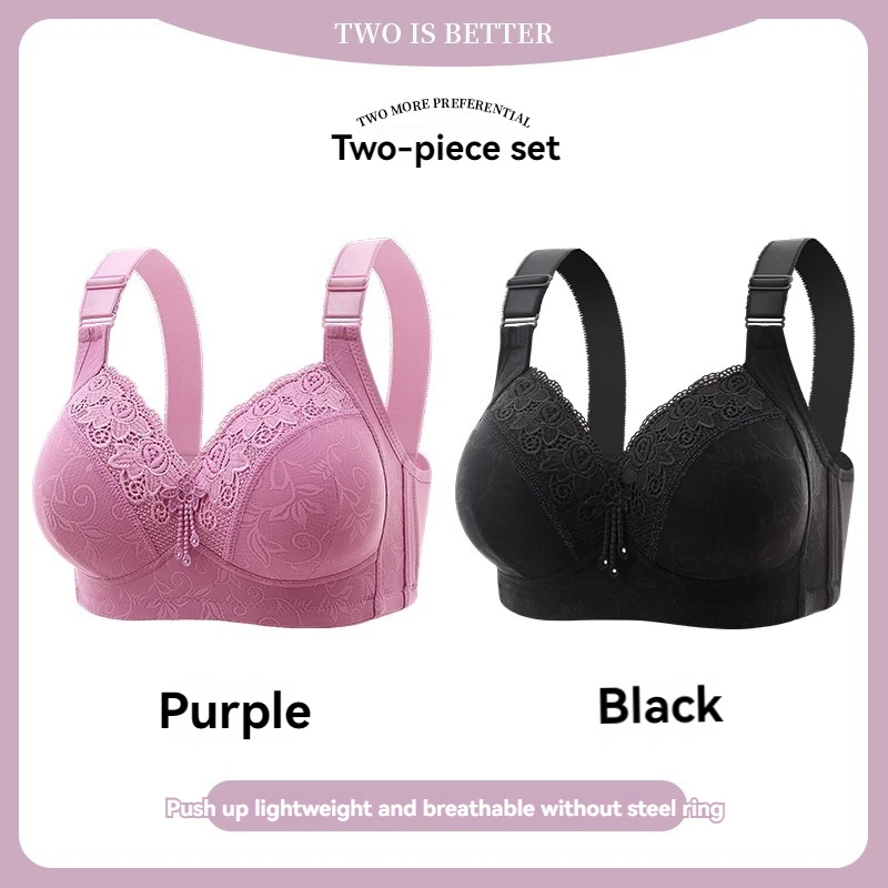 Womens Lace Bras Ultra-Thin Perspective Bralette Deep V Bra Sexy Lingerie Tops Plus Size  Cup Mom’s underwear active bra