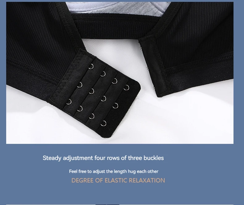 New Cotton Soft Comfortable Pregnant Women's Breastfeeding Bra Gathering Anti sagging and Steel Ring Free Women's Underwear