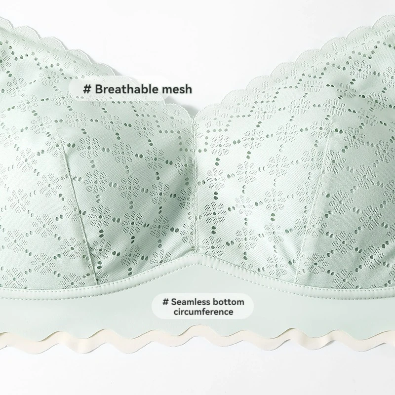 New Cotton Soft Comfortable Pregnant Women's Breastfeeding Bra Gathering Anti sagging and Steel Ring Free Women's Underwear