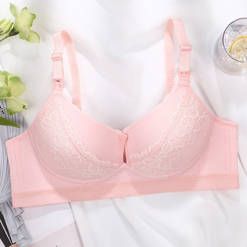 New Cotton Soft Comfortable Pregnant Women’s Breastfeeding Bra Gathering Anti sagging and Steel Ring Free Women’s Underwear