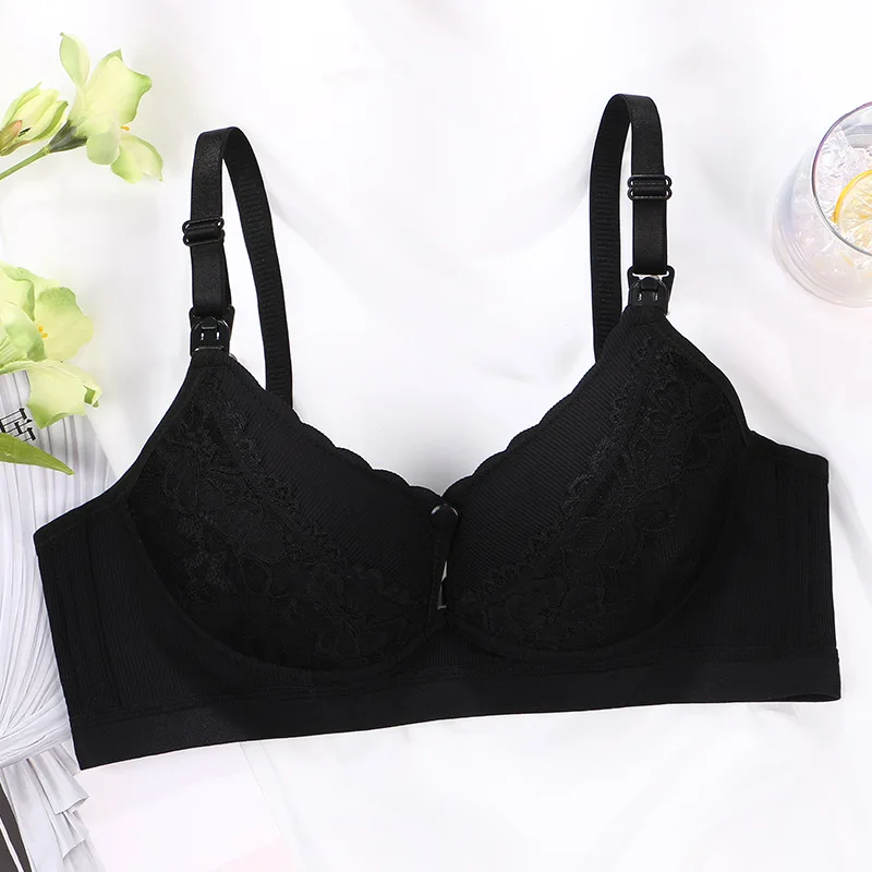 New Cotton Soft Comfortable Pregnant Women’s Breastfeeding Bra Gathering Anti sagging and Steel Ring Free Women’s Underwear
