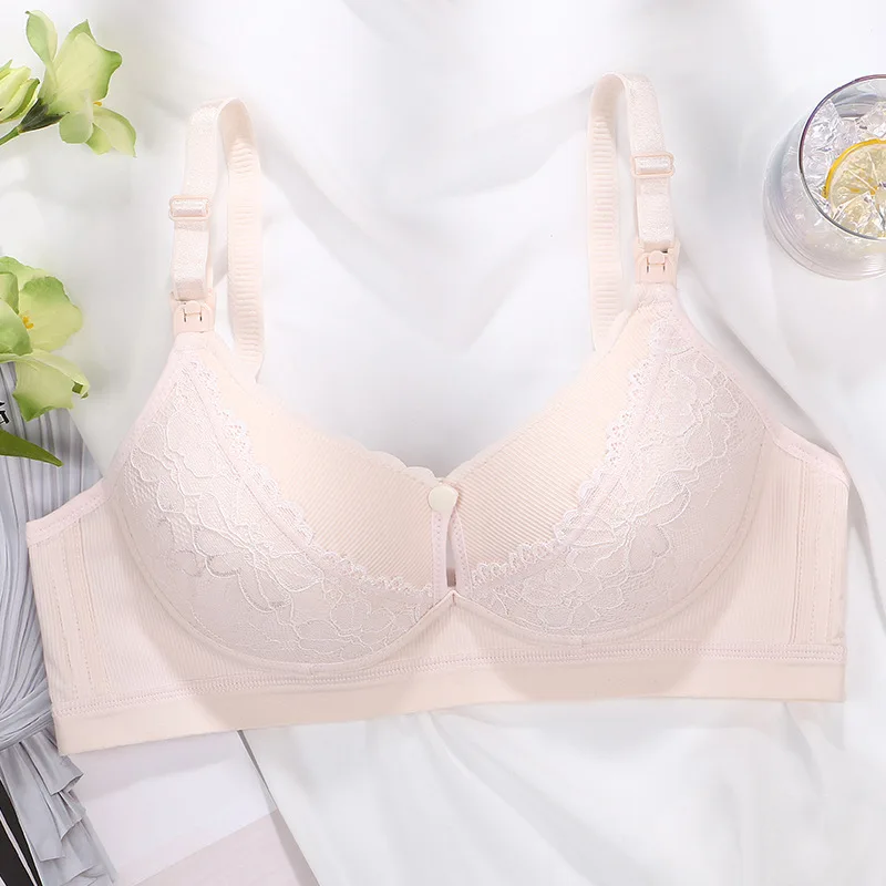 New Cotton Soft Comfortable Pregnant Women’s Breastfeeding Bra Gathering Anti sagging and Steel Ring Free Women’s Underwear