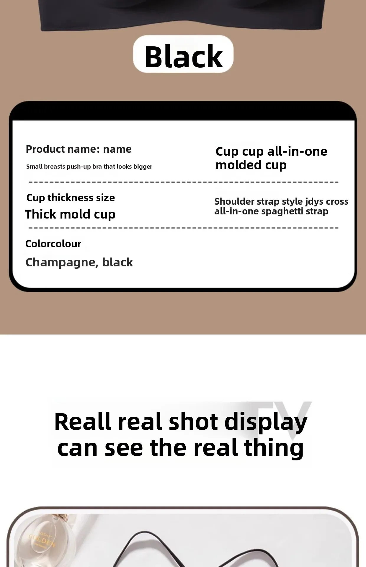 Cross Back Fixed Cup Bra Thickened Outer Expansion Special for Flat Chested Women Sexy Korean Style Underwear Gathered Chest