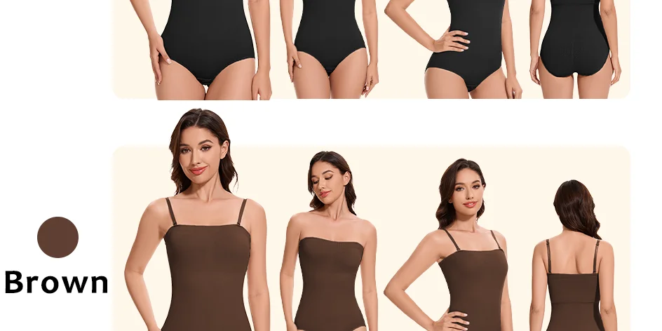 Molasus Slimming Strapless Bodysuit Off Shoulder Women Shorts Shapewear Tummy Control Body Shaper Sexy Fajas Underwear Bodysuits