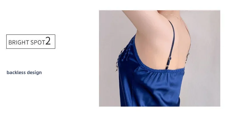 2022 Sexy V-neck Tank Sleep Dress Women's Solid Color Attraction Dress M-6xl Cross-border Summer Sleeveless 2022 Sexy V-neck Tank Sleep Dress Women's Solid Color Attraction Dress M-6xl Cross-border Summer Sleeveless