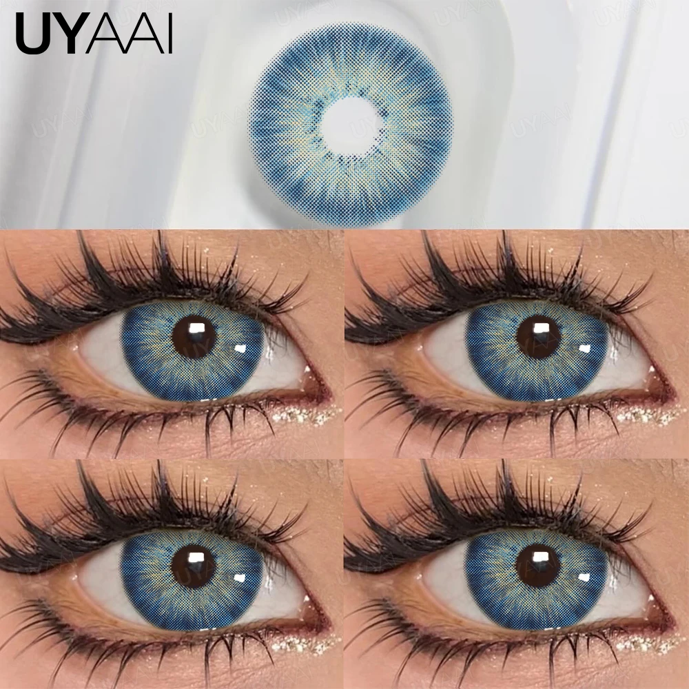 UYAAI 1 Pair Colored Pupils for Eyes Natural Brown Big Eyes Contacts Cosmetics Green Eye Color Lens Gray Lenses for Woman UYAAI 1 Pair Colored Pupils for Eyes Natural Brown Big Eyes Contacts Cosmetics Green Eye Color Lens Gray Lenses for Woman