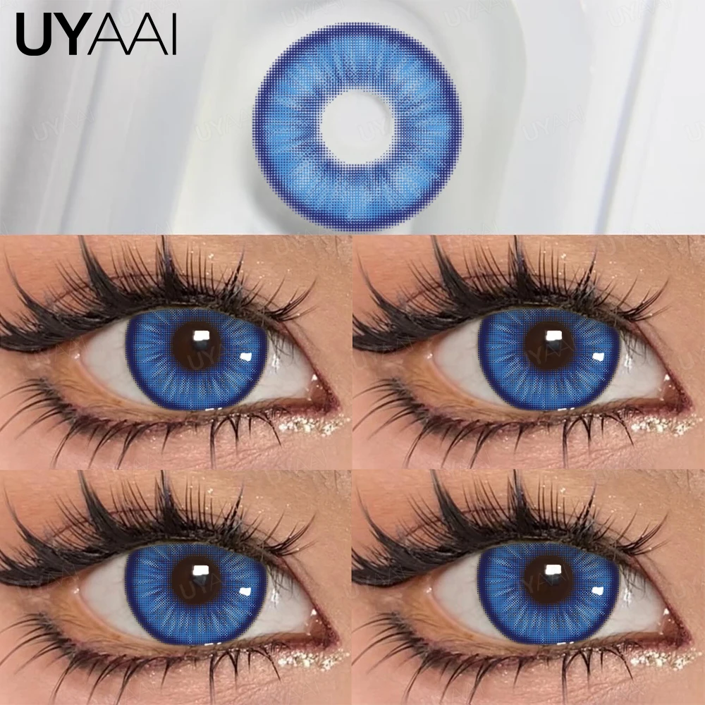 UYAAI 1 Pair Colored Pupils for Eyes Natural Brown Big Eyes Contacts Cosmetics Green Eye Color Lens Gray Lenses for Woman UYAAI 1 Pair Colored Pupils for Eyes Natural Brown Big Eyes Contacts Cosmetics Green Eye Color Lens Gray Lenses for Woman