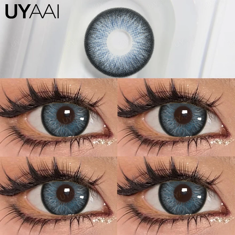UYAAI 1 Pair Colored Pupils for Eyes Natural Brown Big Eyes Contacts Cosmetics Green Eye Color Lens Gray Lenses for Woman UYAAI 1 Pair Colored Pupils for Eyes Natural Brown Big Eyes Contacts Cosmetics Green Eye Color Lens Gray Lenses for Woman
