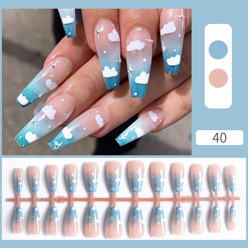 24pcs Sweet Summer Fake Nails Patches Pink Glitter Nude Press on Nails Women Wearable Nail Art Stickers Full Finished False Nail 24pcs Sweet Summer Fake Nails Patches Pink Glitter Nude Press on Nails Women Wearable Nail Art Stickers Full Finished False Nail