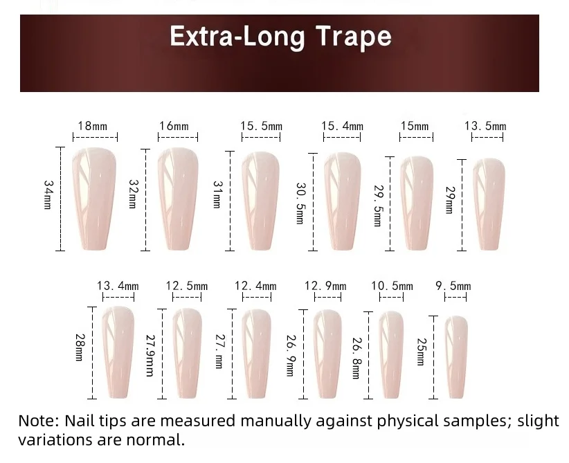 24Pcs Fake Nails 3D Strawberry Design Medium-Length Square Shape Sweet French Style Press-On Nails Perfect Gift for Girls