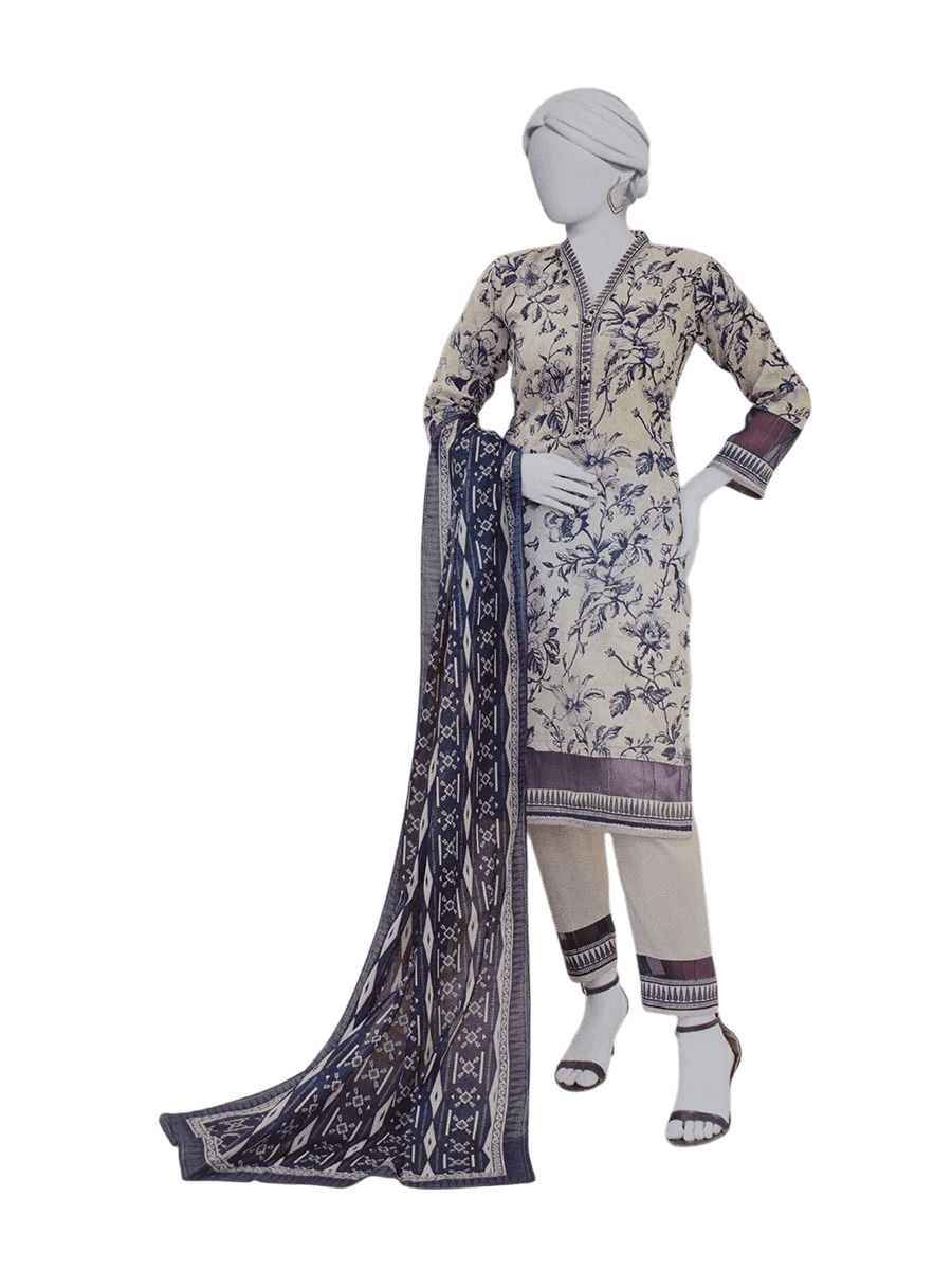 Digital Printed AlMeerah unstitched Lawn Fabrics