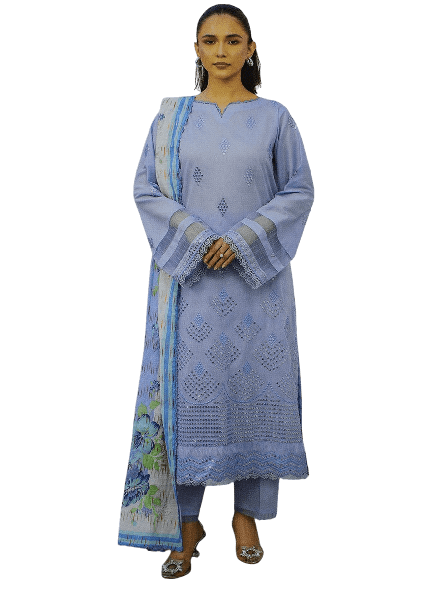 GulJee Fabrics Chickankari Lawn