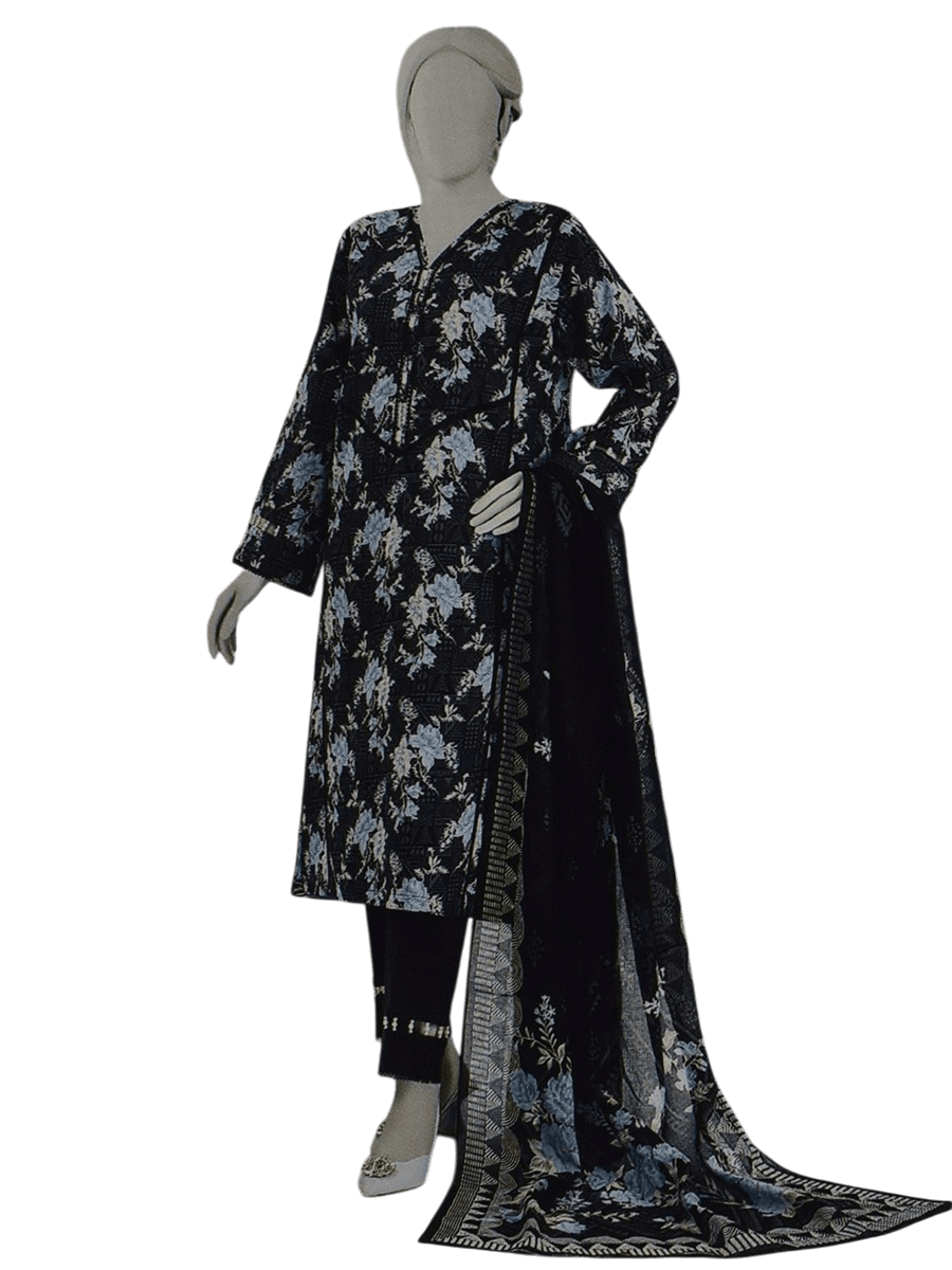 MTJ Digital Printed unstitched Lawn Fabric